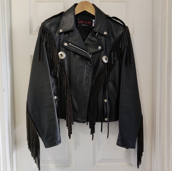 Dur O Jac By Schott NYC Women's Size 10 Moto/Western Black Leather